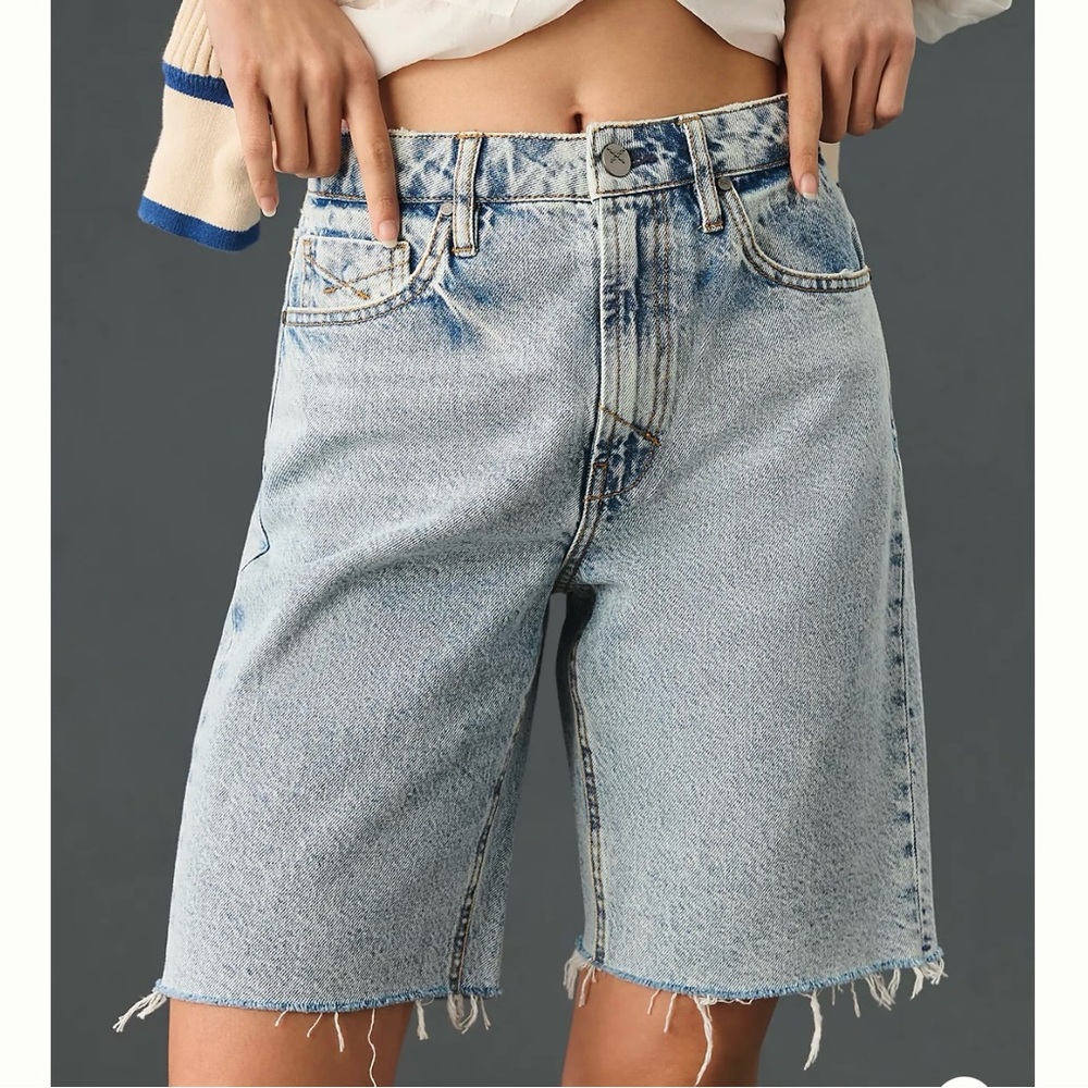 ANTHROPOLOGIE Unpublished Faye High-Rise Relaxed Longline Shorts
